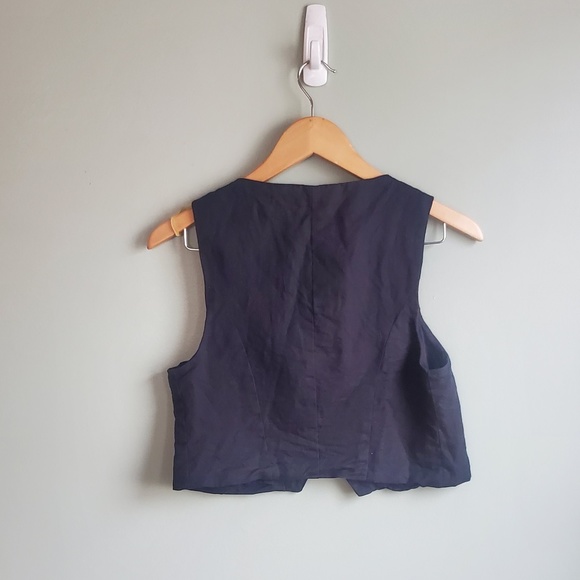 Linen blend suiting vest - Picture 3 of 4